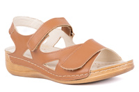 Sandały damskie na szersze stopy komfortowe Łukbut  16420-3-L-591
