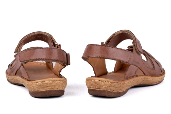 Sportowe sandały damskie  na rzepy  Łukbut 6370-3-L-153 