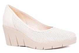 Czółenka damskie na koturnie Łukbut 24270-3-L-586