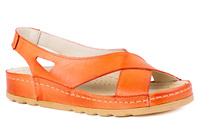 Sandałki na lato pomarańczowe Łukbut 18280-3-L-020