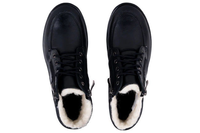 Trzewiki damskie czarne Łukbut 07240-3-Z-100 