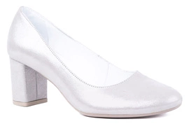 Czółenka damskie srebrne Łukbut 24710-3-L-720