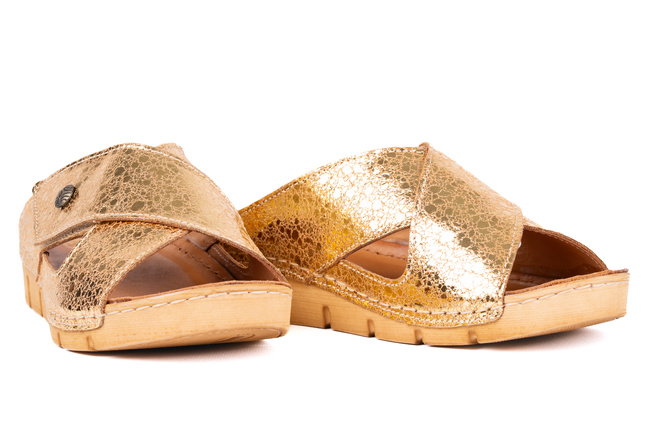 Skórzane klapki  Łukbut 14510-3-L-700