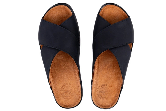 Klapki męskie na wygodnej podeszwie Łukbut 25520-4-L-208