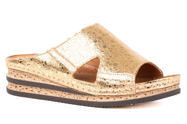 Klapki damskie na koturnach  22670-3-L-700