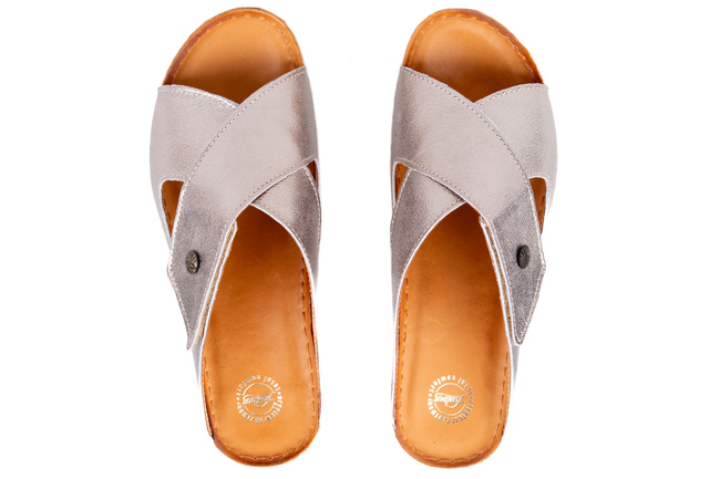 Skórzane klapki Łukbut 14510-3-L-702