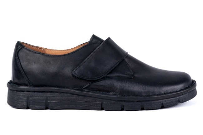 Półbuty damskie komfortowe wiązane , na szersze stopy Łukbut 17940-3-J-100 