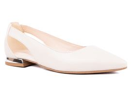 Baleriny damskie z noskiem w szpic Łukbut 24330-3-J-586