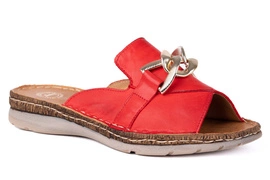 Klapki damskie na wygodnej podeszwie z ozdobą Łukbut 20620-3-L-219