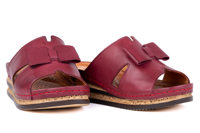 Klapki damskie na koturnach 25910-3-L-209 