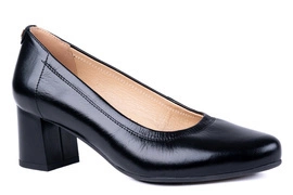 Skórzane czółenka damskie na słupku Łukbut 23160-3-J-001