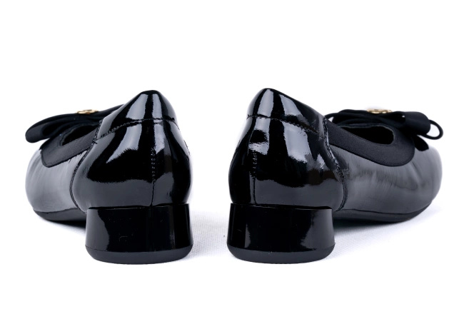 Baleriny damskie z noskiem kwadratowym Łukbut 28640-3-J-601