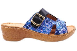 Klapki damskie na platformie antypoślizgowej ,Polski Producent obuwia Łukbut 1994