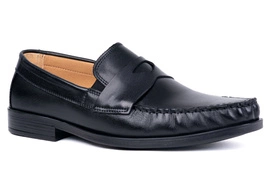 Mokasyny męskie czarne Łukbut 23460-4-J-001