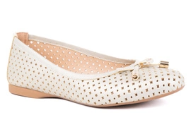 Baleriny damskie Łukbut 24070-3-W-052