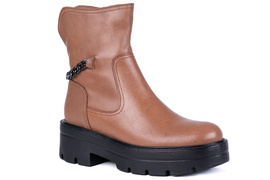 Botki damskie na lekkiej traktorowej podeszwie Łukbut 22390-3-Z-153