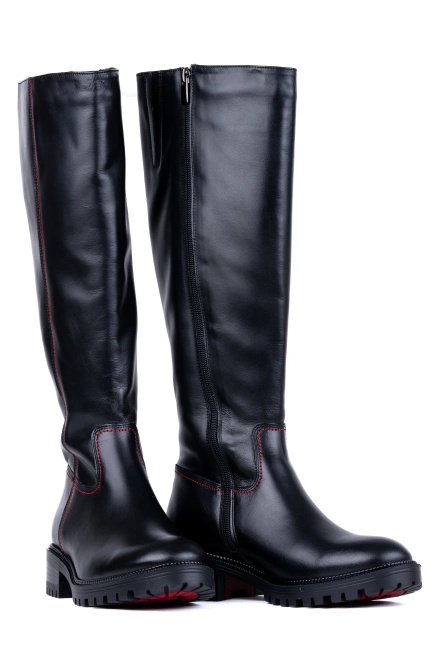 Kozaki damskie skórzane Łukbut 29840-3-Z-391 