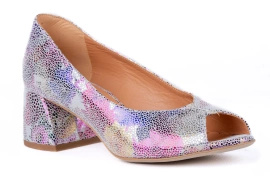 Kolorowe czółenka z odkrytym noskiem Łukbut  21680-3-L-343