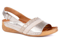 Komfortowe sandały damskie , komfortowe na tęższe stopy Łukbut 11040-3-L-444