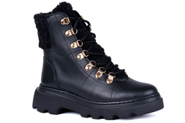 Czarne trekkingi damskie Łukbut 23050-3-Z-001