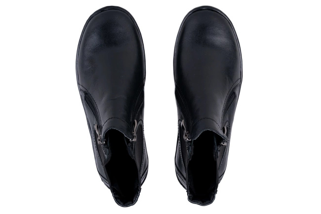 Jesienno- zimowe trzewiki damskie czarne,Łukbut 11890-3-Z-100