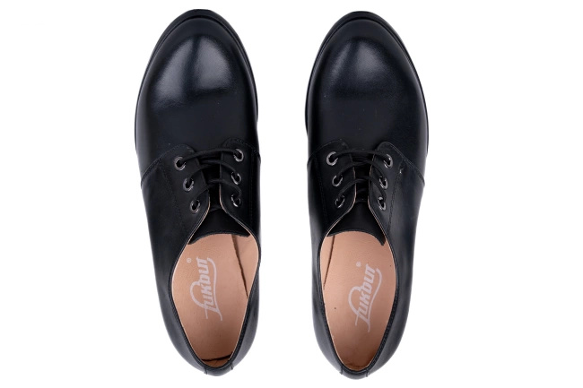 Czółenka na klocku klasyczne czarne Łukbut 21870-3-J-001