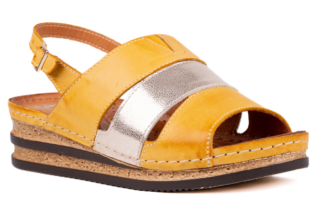 Sandały damskie na koturnie Łukbut 24780-3-L-133 