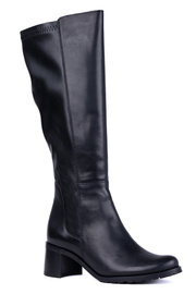 Kozaki damskie skórzane na szerszą łydkę Łukbut 29210-3-Z-001