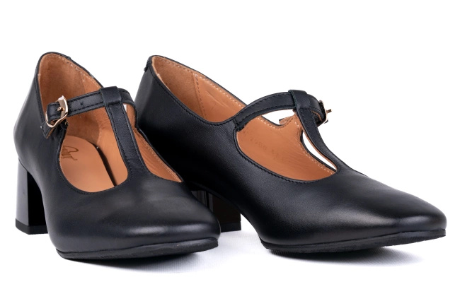 Skórzane czółenka damskie Łukbut 29000-3-J-001