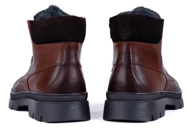 Trzewiki  męskie na zimę, ocieplane  Łukbut 27170-4-Z-003 