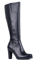 Kozaki damskie skórzane na szerszą łydkę Łukbut 29330-3-Z-001