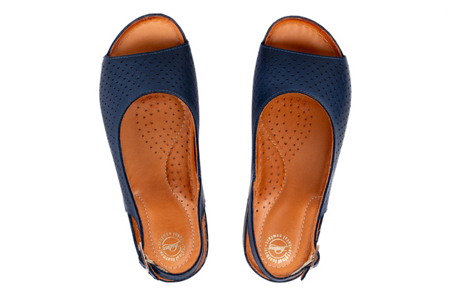 Sandały damskie na koturnie 24770-3-L-436