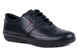 Półbuty komfortowe męskie czarne Łukbut 24590-4-J-001