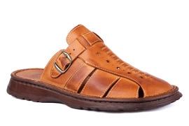 Klapki męskie beżowe, Łukbut 09610-4-L-022