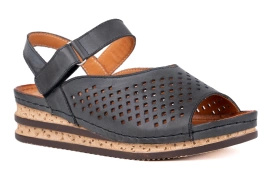 Sandały damskie na koturnie Łukbut 25570-3-L-035