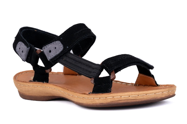 Sandały damskie na rzepy Łukbut 6360-2-L-294