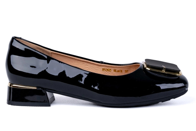 Baleriny damskie z noskiem kwadratowym Łukbut 28660-3-J-601 