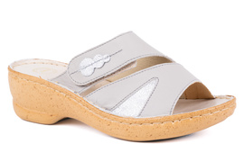 Klapki damskie,szare, ochraniające haluks Łukbut 13830-3-L-210