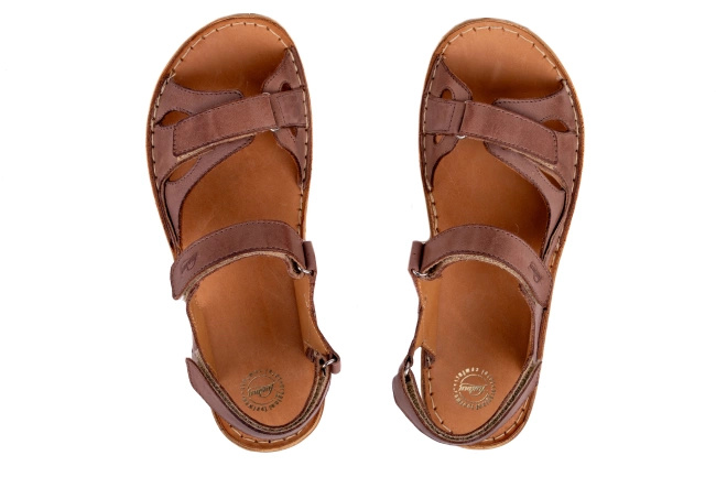 Sportowe sandały damskie  na rzepy  Łukbut 6370-3-L-153 