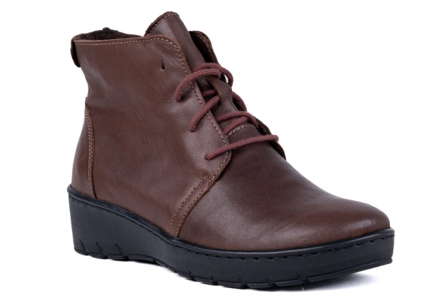 Trzewiki damskie brązowe Łukbut 13240-3-Z-330 