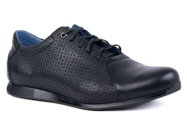 Półbuty w stylu sportowym ,czarne Łukbut 22020-4-W-001