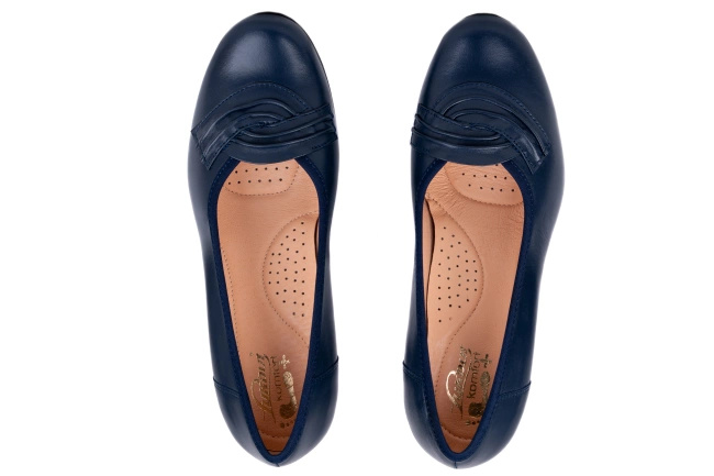 Skórzane czółenka damskie Łukbut 25060-4-J-352