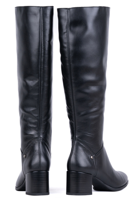 Eleganckie kozaki damskie na obcasie 26110-3-Z-001