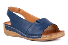 Komfortowe sandały damskie,granatowe Łukbut 16440-3-L-436