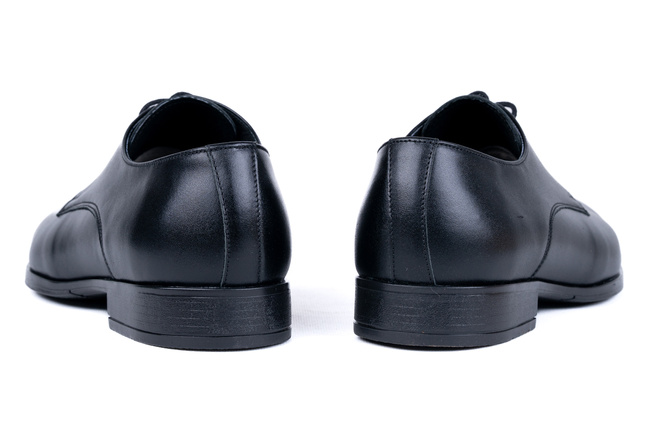 Czarne wizytowe półbuty męskie Łukbut 24030-4-J-001