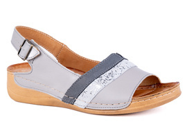 Komfortowe sandały damskie , komfortowe na tęższe stopy Łukbut 11040-3-L-210