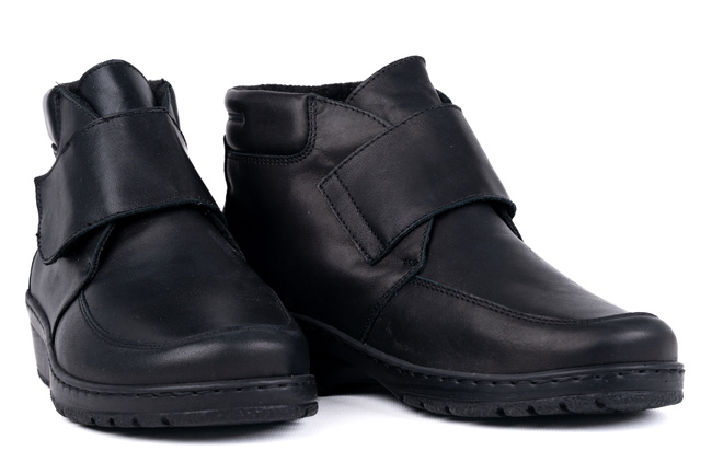 Trzewiki damskie czarne Łukbut 13690-3-Z-100 