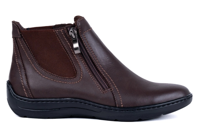 Jesienno- zimowe trzewiki damskie brązowe, Łukbut 11890-3-Z-287