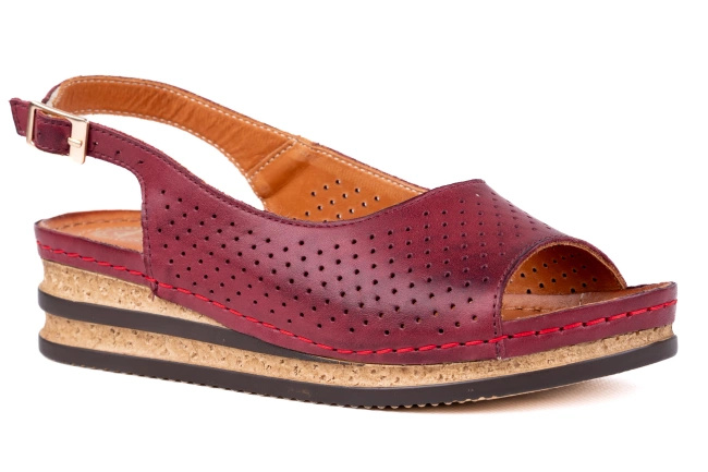 Sandały damskie na koturnie 24770-3-L-209