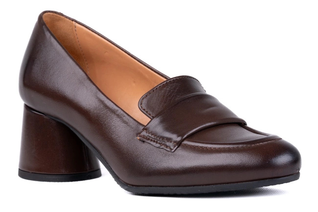 Skórzane czółenka damskie Łukbut 29020-3-J-330